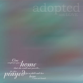 Adopted With Love Paper
