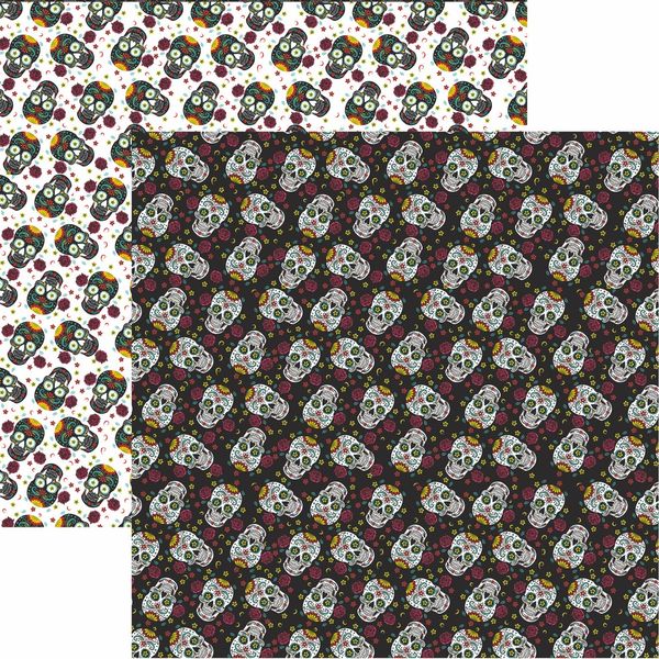 Dia De Los Muertos: Sugar Skulls Double-Sided Paper
