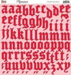 Flirt 12x12 Glitter Alphabet Sticker Sheet