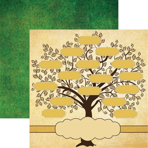 Family Tree: Family Tree Scrapbook Paper