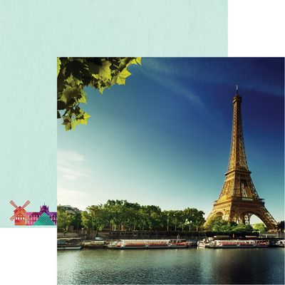 France: Eiffel Tower Scrapbook Paper