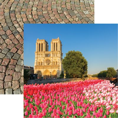 France: Notre Dame Scrapbook Paper