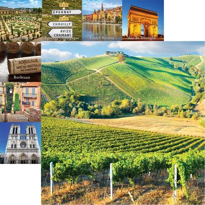 France: Bordeaux Scrapbook Paper
