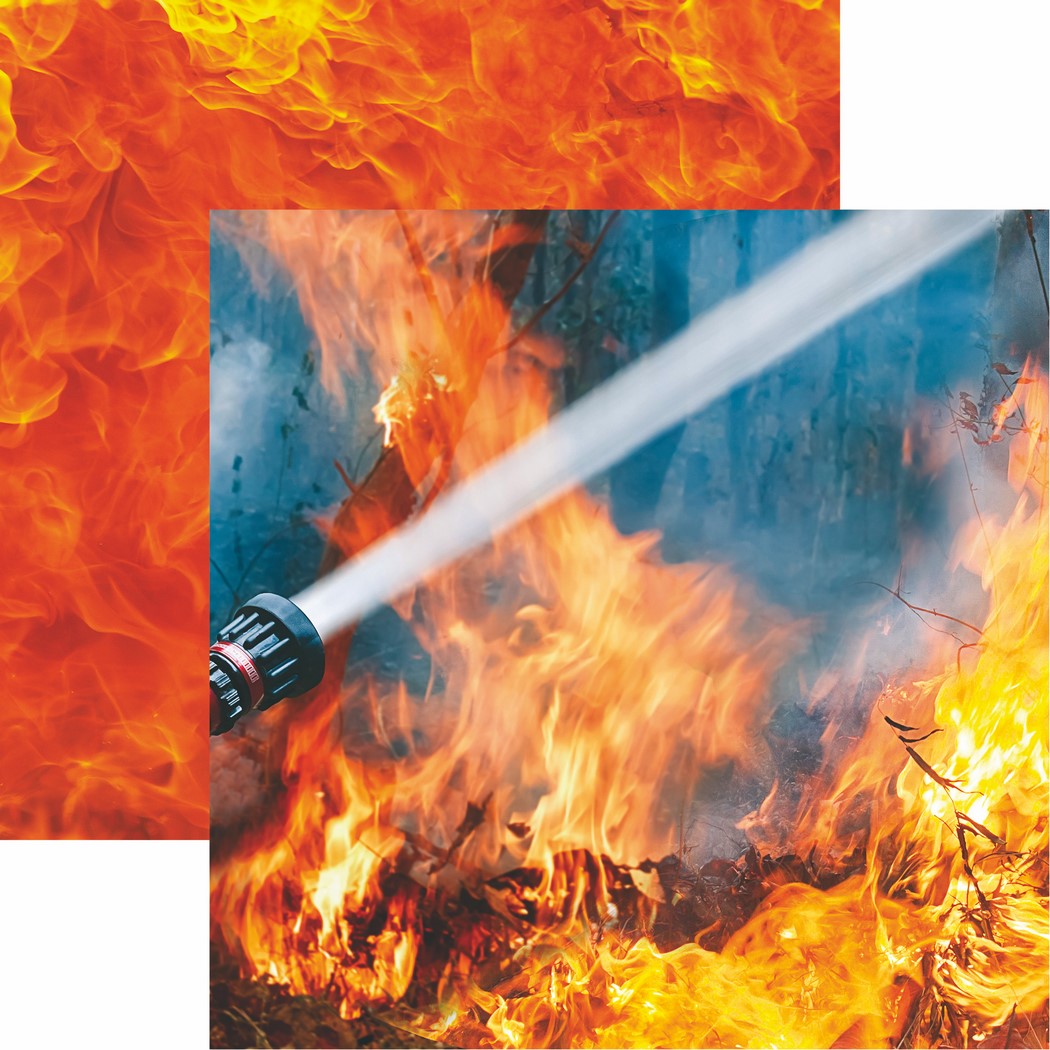 Firefighter Collection: Wildfire Scrapbook Paper