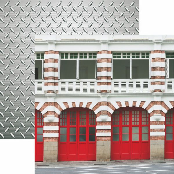 Firefighter Collection: Fire Station Scrapbook Paper