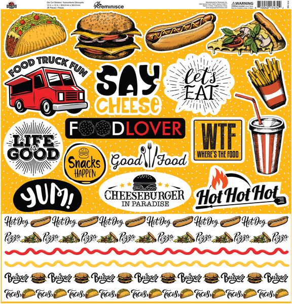 Food Truck Fest 12x12 Custom Sticker
