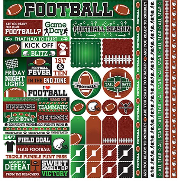 Football Collection: Football 12x12 Multi Sticker