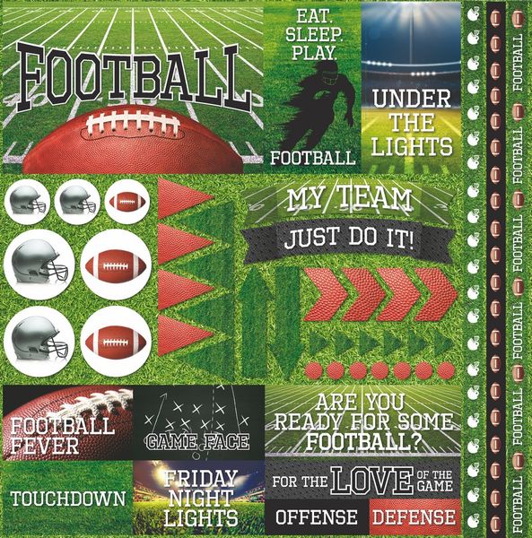 Football 2 12x12 Elements Sticker