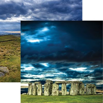 Great Britain: Stonehenge Scrapbook Paper