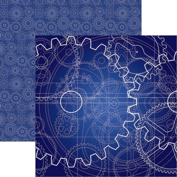 Gear Head: First?Gear Scrapbook Paper