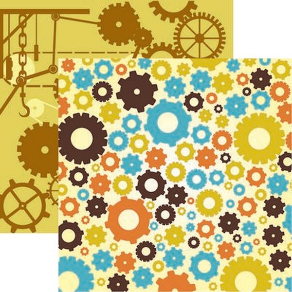 Gear Head: Fourth Gear Scrapbook Paper