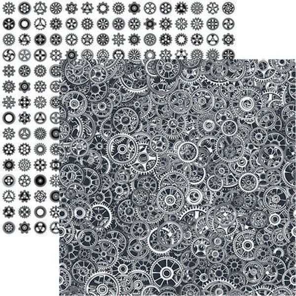 Gear Head: Fifth?Gear Scrapbook Paper