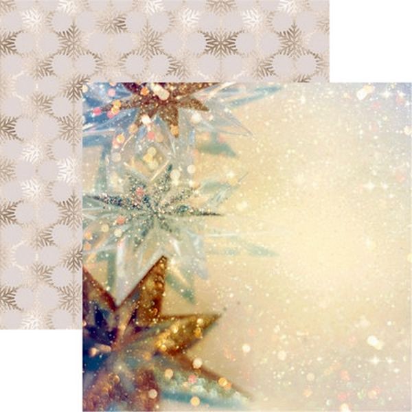 Gold Christmas: Starry Christmas Paper