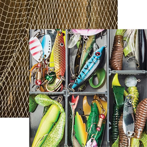 Gone Fishing: Lures Galore Double-Sided Paper