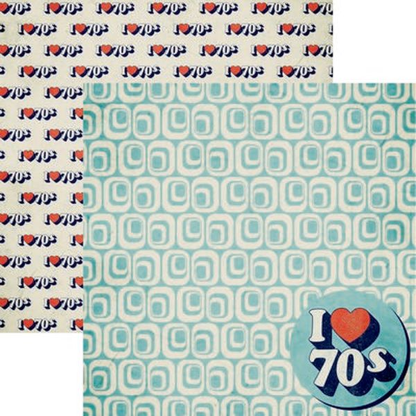 Good Vibes: I Love the 70's Scrapbook Paper