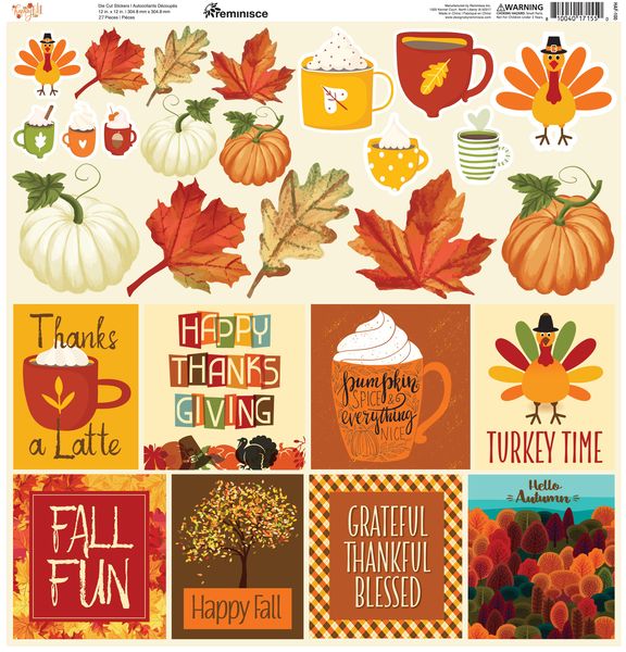 Happy Fall Custom Sticker