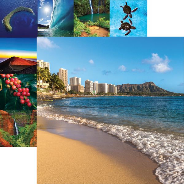 Hawaii: Waikiki & Diamond Head DS Paper