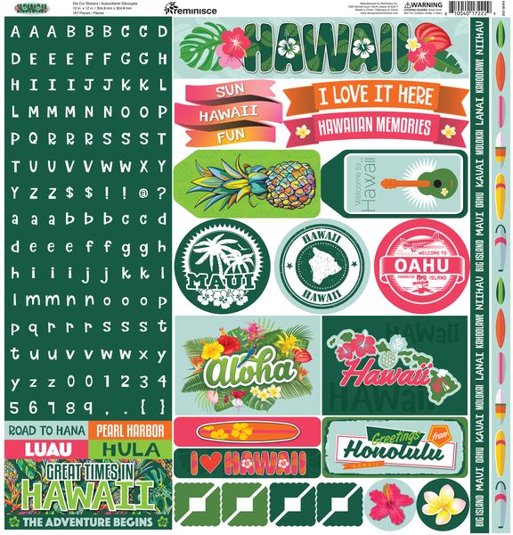 Hawaii 12x12 Elements Sticker