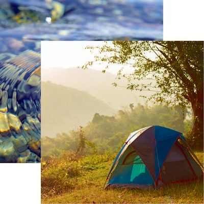 Happy Camper: Sunrise Scrapbook Paper