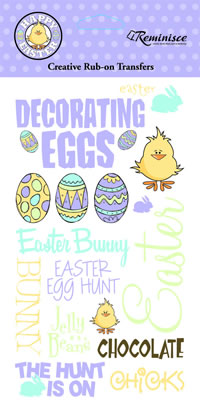 Happy Easter Rub On