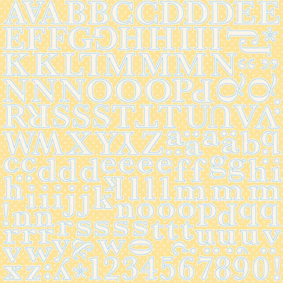 Happy Easter 12x12 Alphabet Stickers