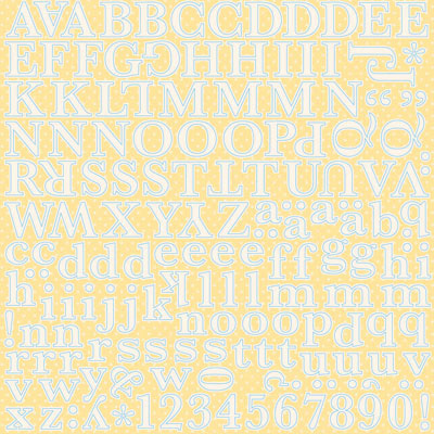 Happy Easter 12x12 Alphabet Stickers