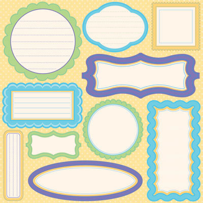 Happy Easter 12x12 Journal Glitter Stickers