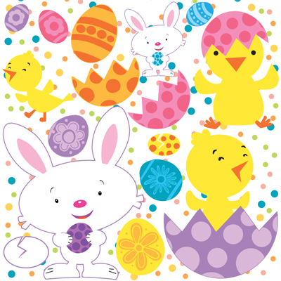 Happy Easter 12x12 Icon Sticker