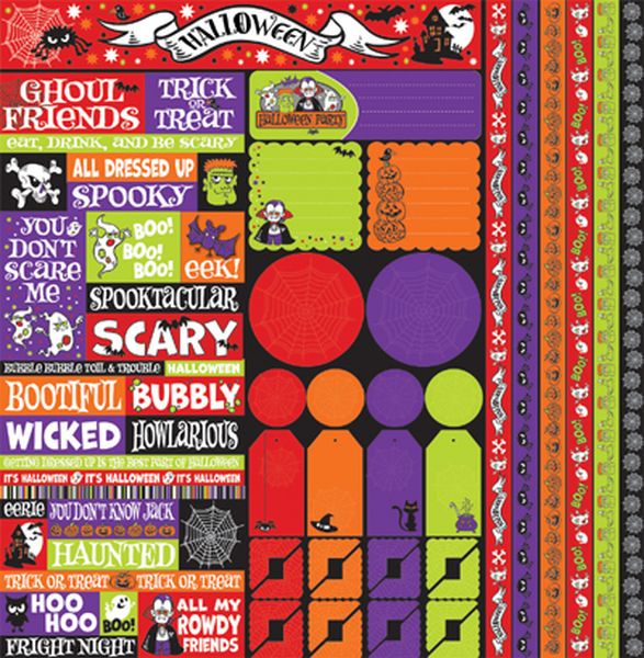 Halloween Party - 12x12 Multi Sticker