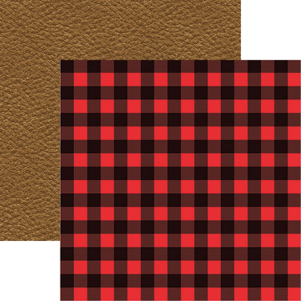 Hunter's Paradise: Hunter's Plaid Double-Sided Paper