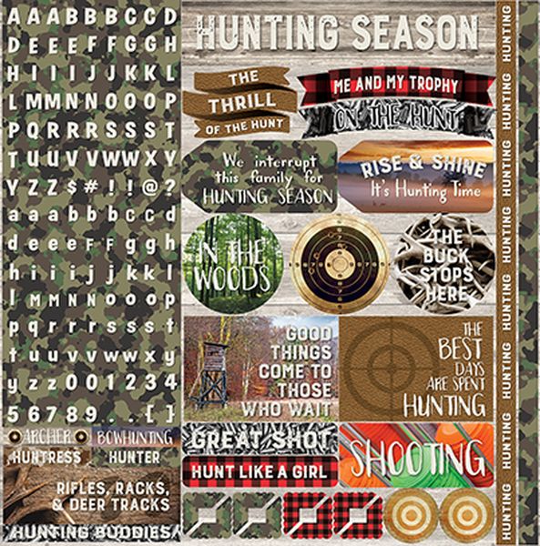 Hunter's Paradise: 12x12 Alpha Sticker