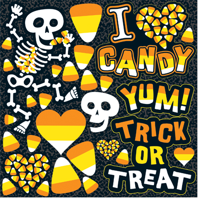I Heart Candy - 12x12 Icon Sticker