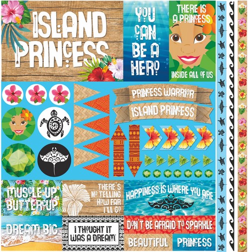 Island Princess 12x12 Elements Sticker