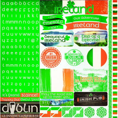 Ireland 12x12 Sticker