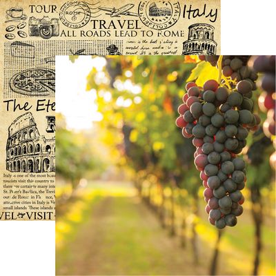 Italy: On the Vine Scrapbook Paper