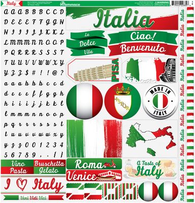 Italy 12x12 Elements Sticker
