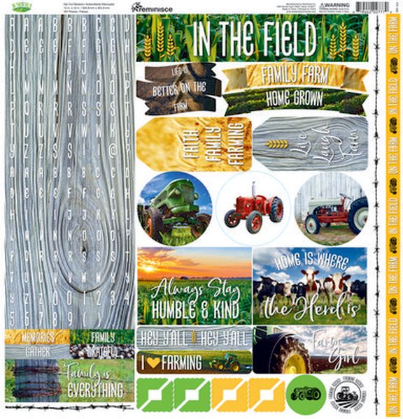 In the FIeld 12X12 Alpha Sticker