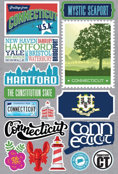 Jet Setters 2021: Connecticut Stickers