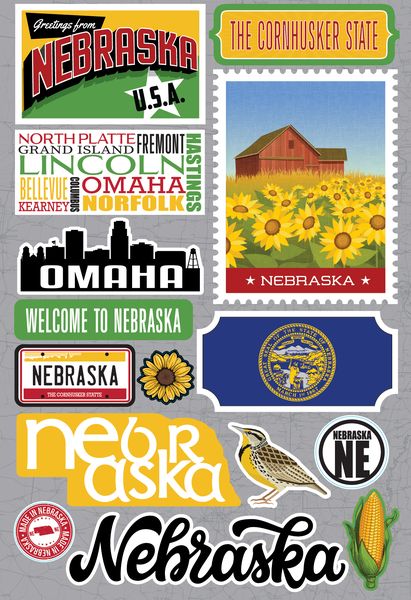 Jet Setters 2021: Nebraska Stickers