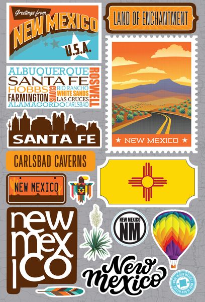 Jet Setters 2021: New Mexico Stickers