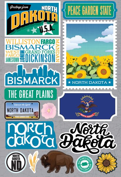 Jet Setters 2021: North Dakota Stickers