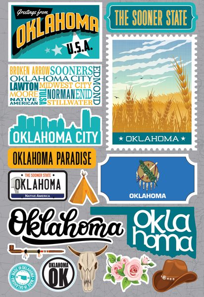 Jet Setters 2021: Oklahoma Stickers
