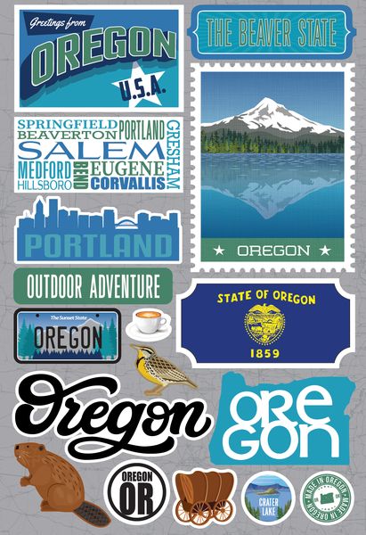 Jet Setters 2021: Oregon Stickers