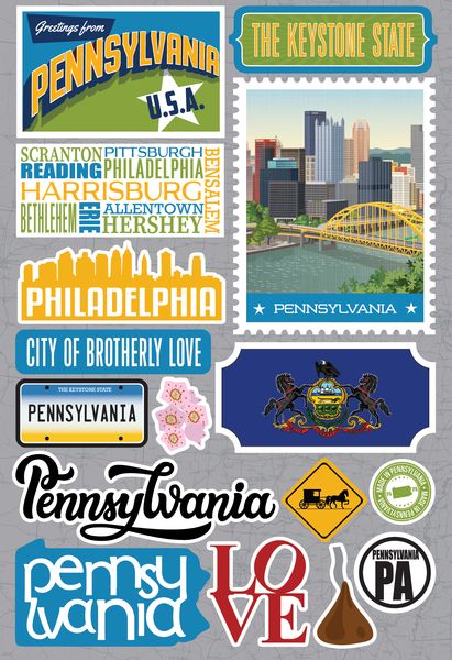 Jet Setters 2021: Pennsylviania Stickers