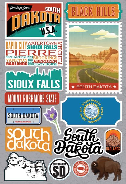 Jet Setters 2021: South Dakota Stickers