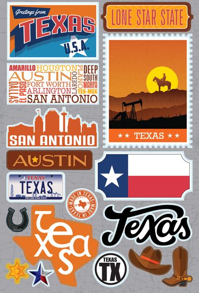 Jet Setters 2021: Texas Stickers