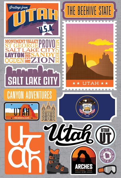 Jet Setters 2021: Utah Stickers