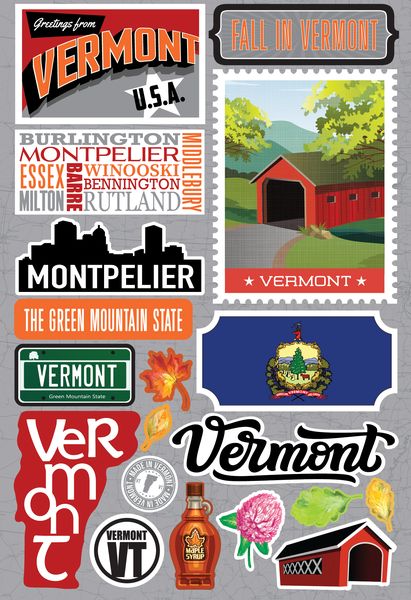Jet Setters 2021: Vermont Stickers