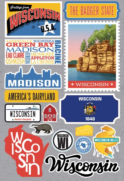 Jet Setters 2021: Wisconsin Stickers