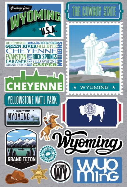 Jet Setters 2021: Wyoming Stickers